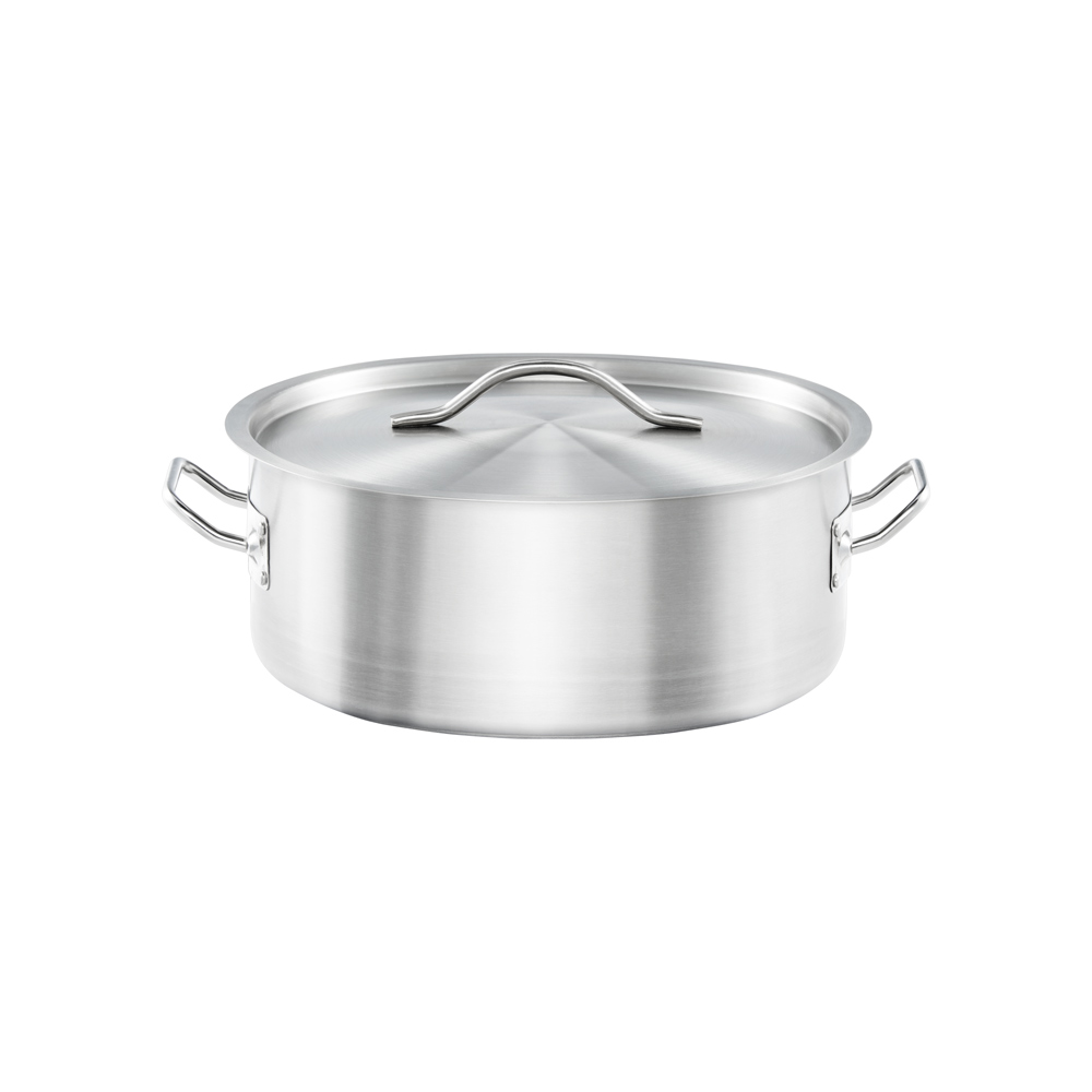 Garnek niski z pokrywką, stalowy, Gredil, Ø 240 mm, V 3.6 l Numer – numer katalogowy Stalgast: 013246