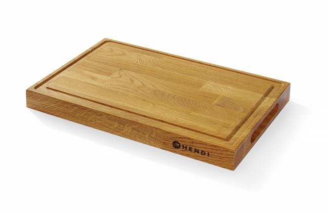 Deska dębowa do serwowania, HENDI, 420x280x(H)40mm Wariant podstawowy – numer katalogowy: 505489