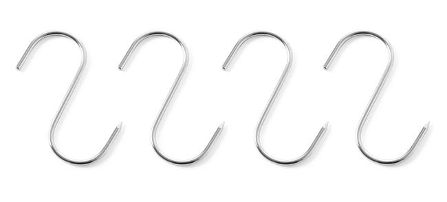 Haki rzeźnicze - zestaw 4 szt. 150x6 (na pręty ma.fi. 45 mm) – numer katalogowy: 513569