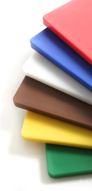 Deska do krojenia HACCP - GN 1/2 brązowa do gotowanego mięsa oraz wędlin – numer katalogowy: 826140