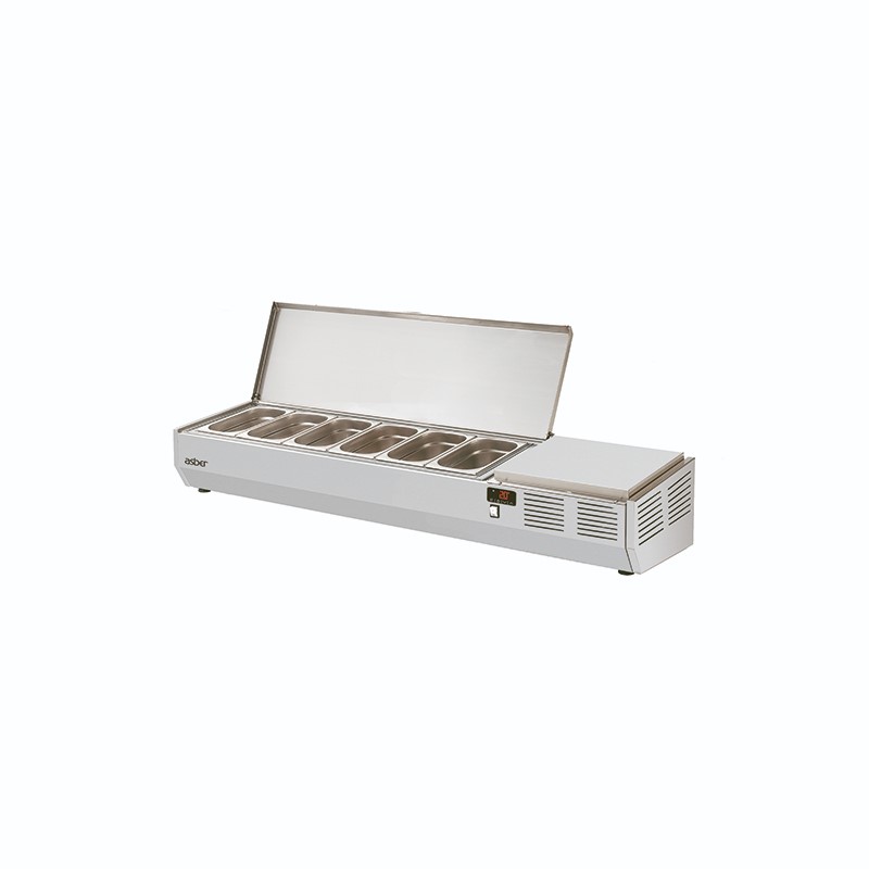 Witryna chłodnicza do pizzy 6xGN1/4 Asber GVL-150 – numer katalogowy: 19069308