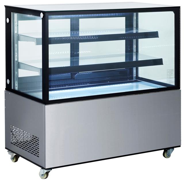 Witryna chłodnicza 2-półkowa, Arktic, 410L, 230V/490W, 1224x677x(H)1230mm Wariant podstawowy – numer katalogowy: 233450