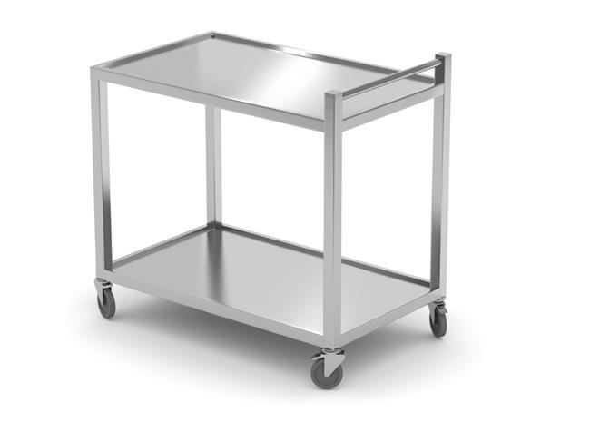 Wózek kelnerski 2-półkowy – spawany, HENDI, Profi Line, 800x500x(H)950mm Wariant podstawowy – numer katalogowy: 816691