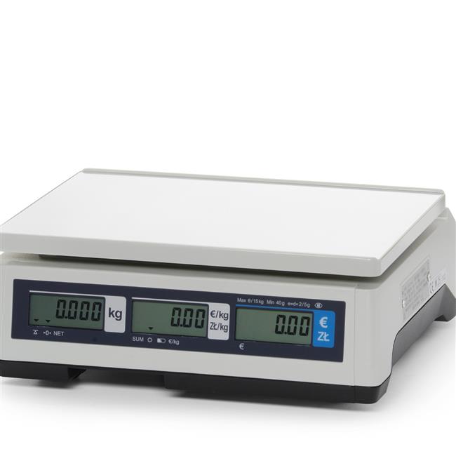 Waga kalkulacyjna z legalizacją, CAS, 304x324x(H)112mm Wariant podstawowy – numer katalogowy: 580486