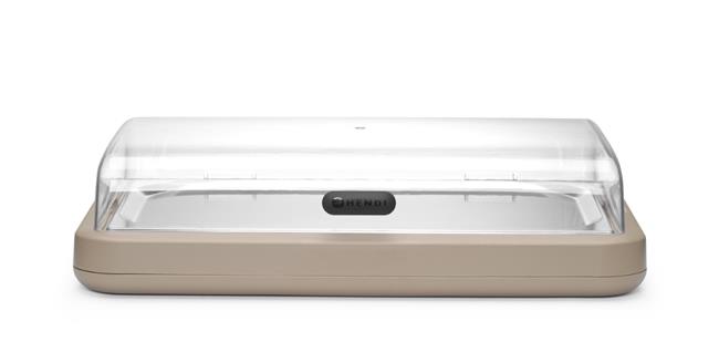 Witrynka chłodząca UNIQ, HENDI, designed by Robert Bronwasser, GN 1/1, beżowy, 593x389x(H)147mm, Prostokątny Wariant podstawowy – numer katalogowy: 871935