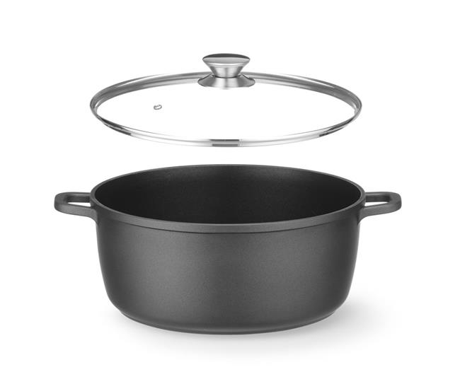 Garnek z powłoką nieprzywierającą, HENDI, 9L, 405x332x(H)138mm Wariant podstawowy – numer katalogowy: 611043