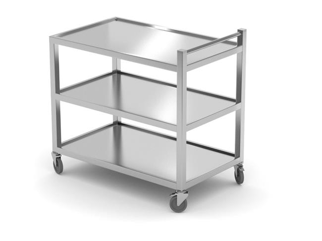Wózek kelnerski 3-półkowy – spawany, HENDI, 800x500x(H)950mm Wariant podstawowy – numer katalogowy: 810224