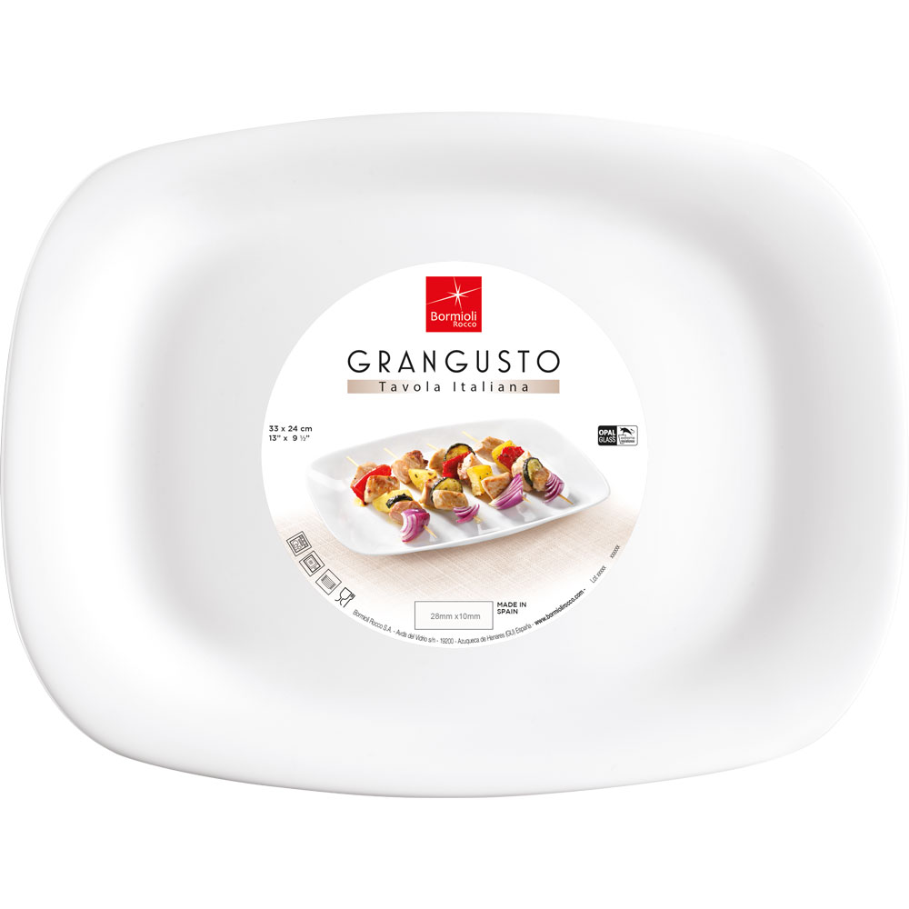 Talerz płytki, prostokątny, Grangusto, 330x240 mm Numer – numer katalogowy Stalgast: 388627