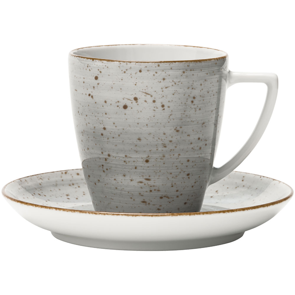 Filiżanka ze spodkiem, kolor siwy, Boss, V 200 ml Numer – numer katalogowy Stalgast: 390032