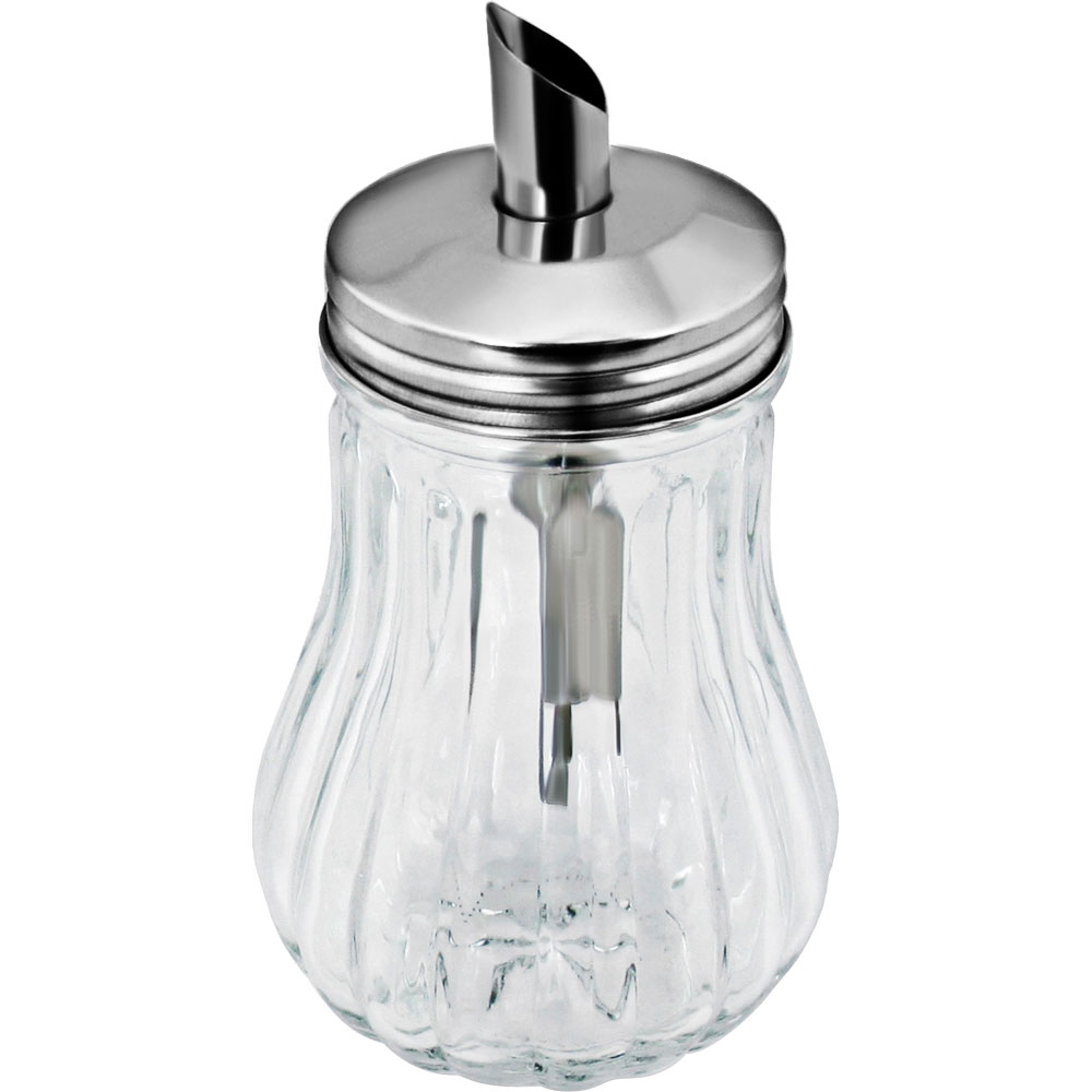 Cukiernica szklana z pokrywą stalową, V 0.180 l Numer – numer katalogowy Stalgast: 400075