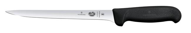 Victorinox Fibrox Nóż do filetowania, wąskie ostrze, 20 cm, czarny Wariant podstawowy – numer katalogowy: 5.3763.20