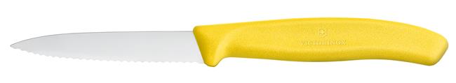 Victorinox Swiss Classic Nóż do jarzyn, ząbkowany, 80mm, żółty Wariant podstawowy – numer katalogowy: 6.7636.L118