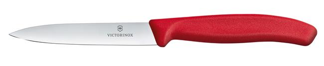 Victorinox Swiss Classic Nóż do jarzyn, gładki, 10 cm, czerwony Wariant podstawowy – numer katalogowy: 6.7701