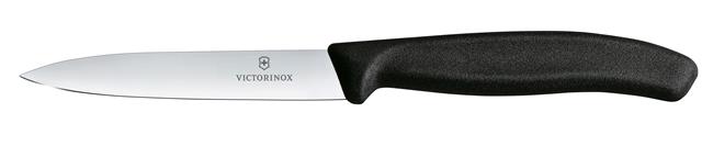 Victorinox Swiss Classic Nóż do jarzyn, gładki, 10 cm, czarny Wariant podstawowy – numer katalogowy: 6.7703
