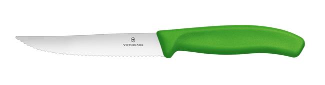 Victorinox Swis Classic Nóż do pizzy, ząbkowany, ostry czubek, zielony Wariant podstawowy – numer katalogowy: 6.7936.12L4