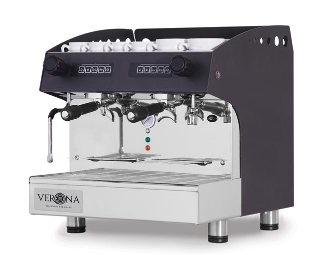 Ekspres do kawy JULIA Compact, 2-grupowy, automatyczny, czarny Wariant podstawowy – numer katalogowy: 207499