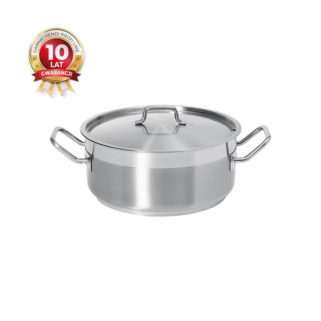 Garnek Profi Line niski z pokrywką 7,5 l; śr. 280 x 120 h – numer katalogowy: 830505