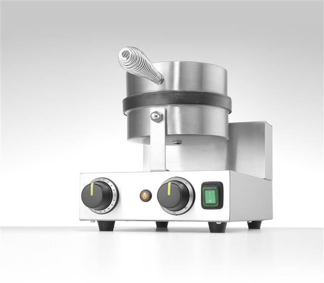 Gofrownica okrągła na gofry belgijskie, HENDI, 230V/1000W, 250x491x(H)285mm Wariant podstawowy – numer katalogowy: 212172