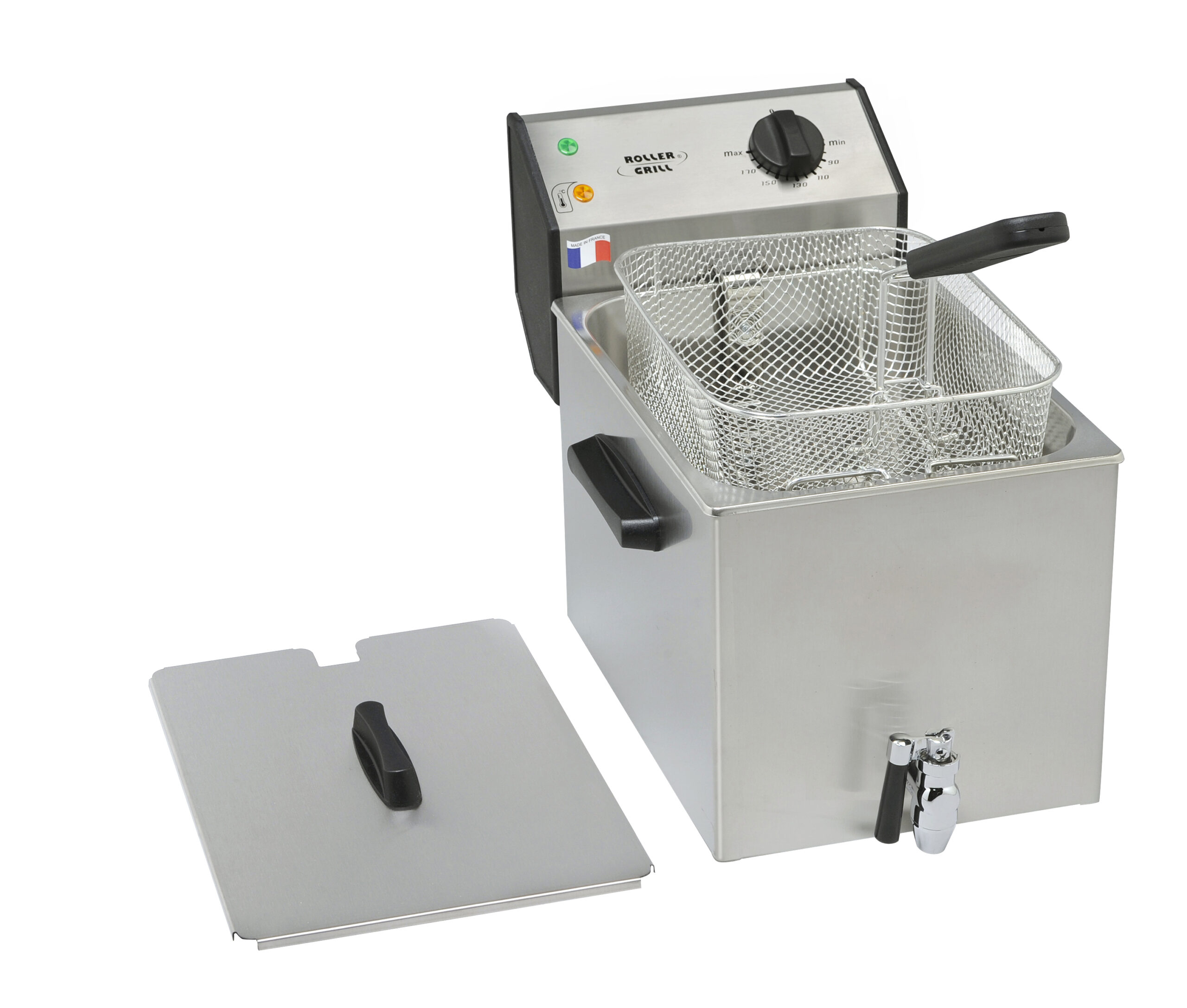 Frytownica nastawna, 1-komorowa z kranem, V 8 l, P 3.4 kW Numer – numer katalogowy Stalgast: 777325