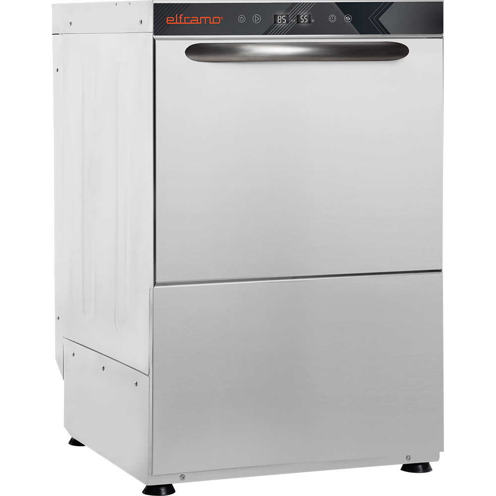 Zmywarka uniwersalna HERA z dozownikami detergentów, pompą zrzutową… i zmękczaczem, P 5,6 kW Numer – numer katalogowy Stalgast: 802457