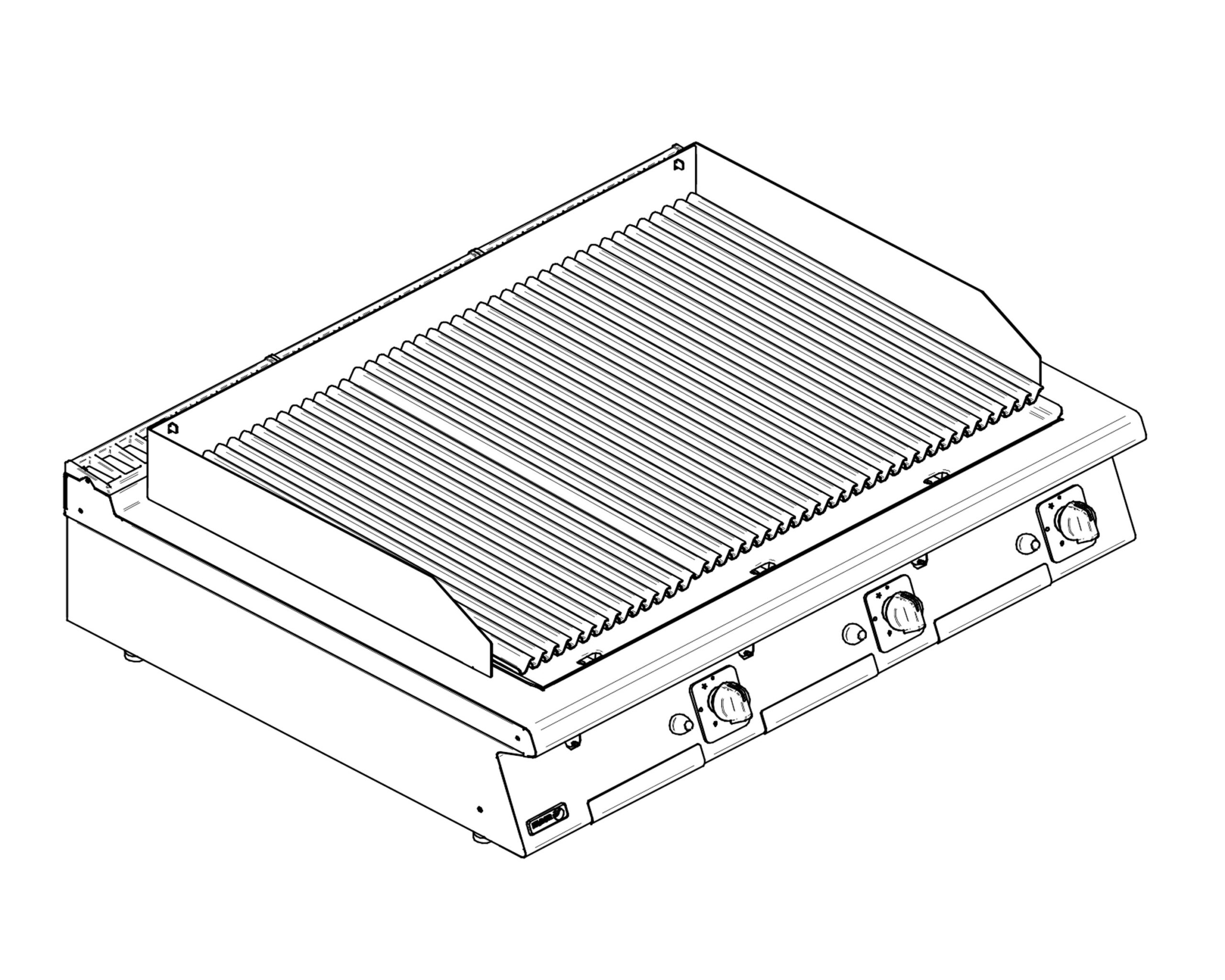Gazowy grill nastawny – numer katalogowy: Fagor professional 19079204 B-G915
