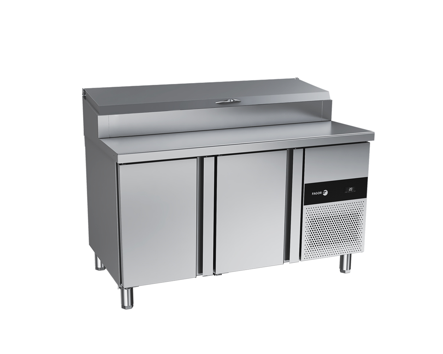 Zespolony stół chłodniczy 700 GN1/1 do pizzy – numer katalogowy: Fagor professional 19089683 CPZ-2G GN1/3