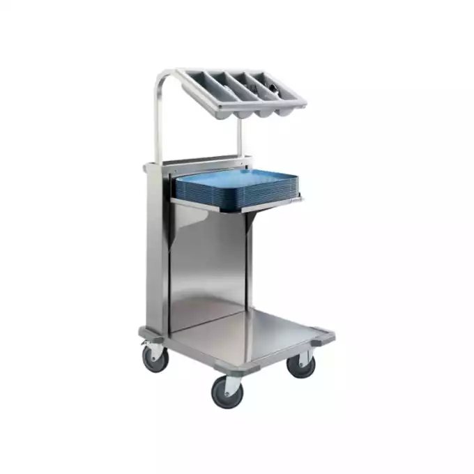 Wózek z ruchomą platformą do tac i sztućców CNB-C Edenox– numer katalogowy: 19005230
