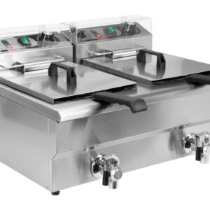 ELEKTRYCZNA FRYTOWNICA Z ZAWOREM 2X12L – numer katalogowy: Gastro YG-04634