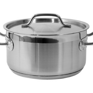 GARNEK NISKI Z POKRYWKĄ ZE STALI NIERDZEWNEJ 20X10,5CM 3,3L – numer katalogowy: Gastro YG-00040