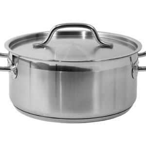 GARNEK NISKI Z POKRYWKĄ ZE STALI NIERDZEWNEJ 24X11CM 5L – numer katalogowy: Gastro YG-00041