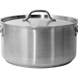 GARNEK NISKI Z POKRYWKĄ ZE STALI NIERDZEWNEJ 36X18CM 18,3L – numer katalogowy: Gastro YG-00044