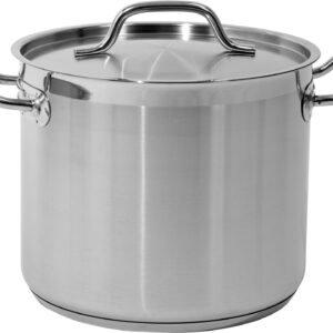 GARNEK WYSOKI Z POKRYWKĄ ZE STALI NIERDZEWNEJ 24X20CM 9L – numer katalogowy: Gastro YG-00003