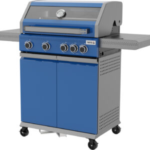 GRILL GAZOWY ITAMI 4+1, 14,5KW, Z SZYBĄ, NIEBIESKI – numer katalogowy: Gastro YG-20033