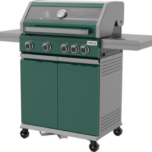 GRILL GAZOWY ITAMI 4+1, 14,5KW, Z SZYBĄ, ZIELONY – numer katalogowy: Gastro YG-20035