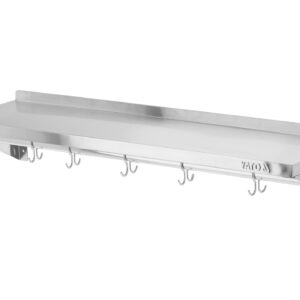 PÓŁKA WISZĄCA Z RANTEM I HACZYKAMI POJEDYNCZA 1000X300X180MM – numer katalogowy: Gastro YG-08936