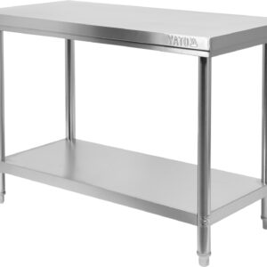 STÓŁ CENTRALNY SKŁADANY Z PÓŁKĄ 1000×600×H850 – numer katalogowy: Gastro YG-09001