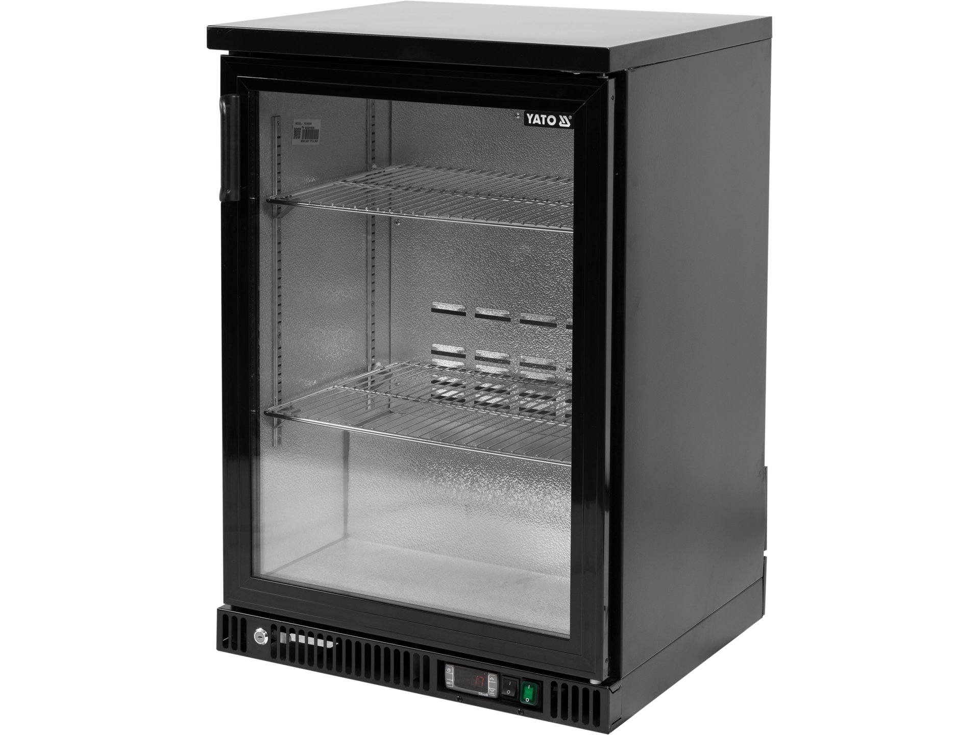 WITRYNA CHŁODNICZA DO BUTELEK 1-DRZWIOWA CZARNA – numer katalogowy: Gastro YG-05350