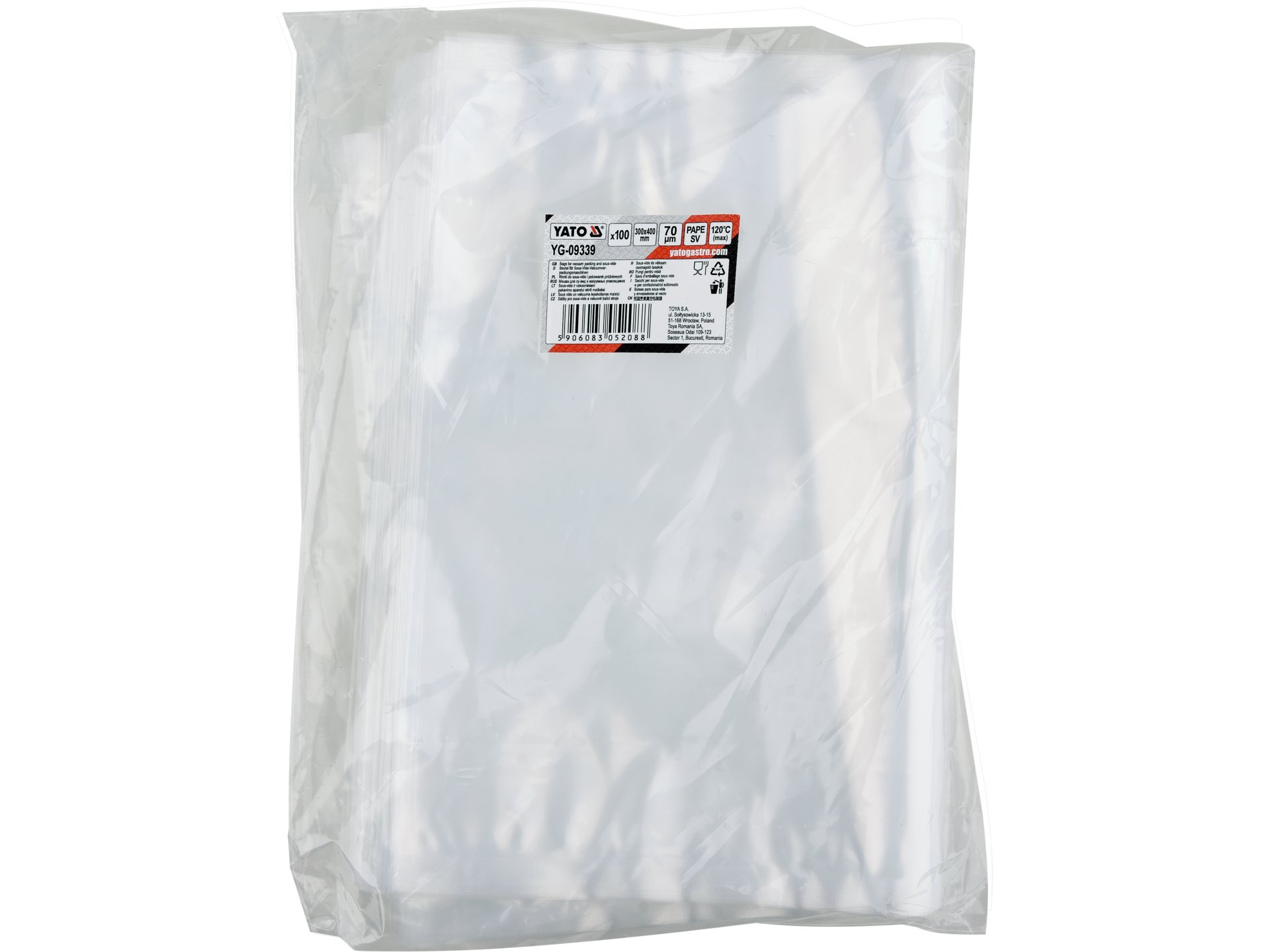 WORKI DO SOUS-VIDE I PAKOWAREK KOMOROWYCH 300*400 70UM PAPE SV, 100SZT – numer katalogowy: Gastro YG-09339