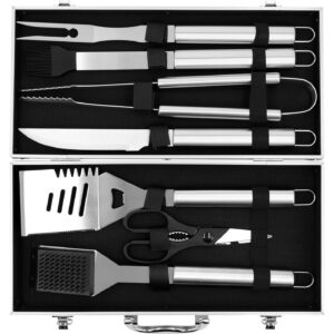 ZESTAW W WALIZCE DO GRILLOWANIA 7SZT, STAL NIERDZEWNA – numer katalogowy: Gastro YG-20111