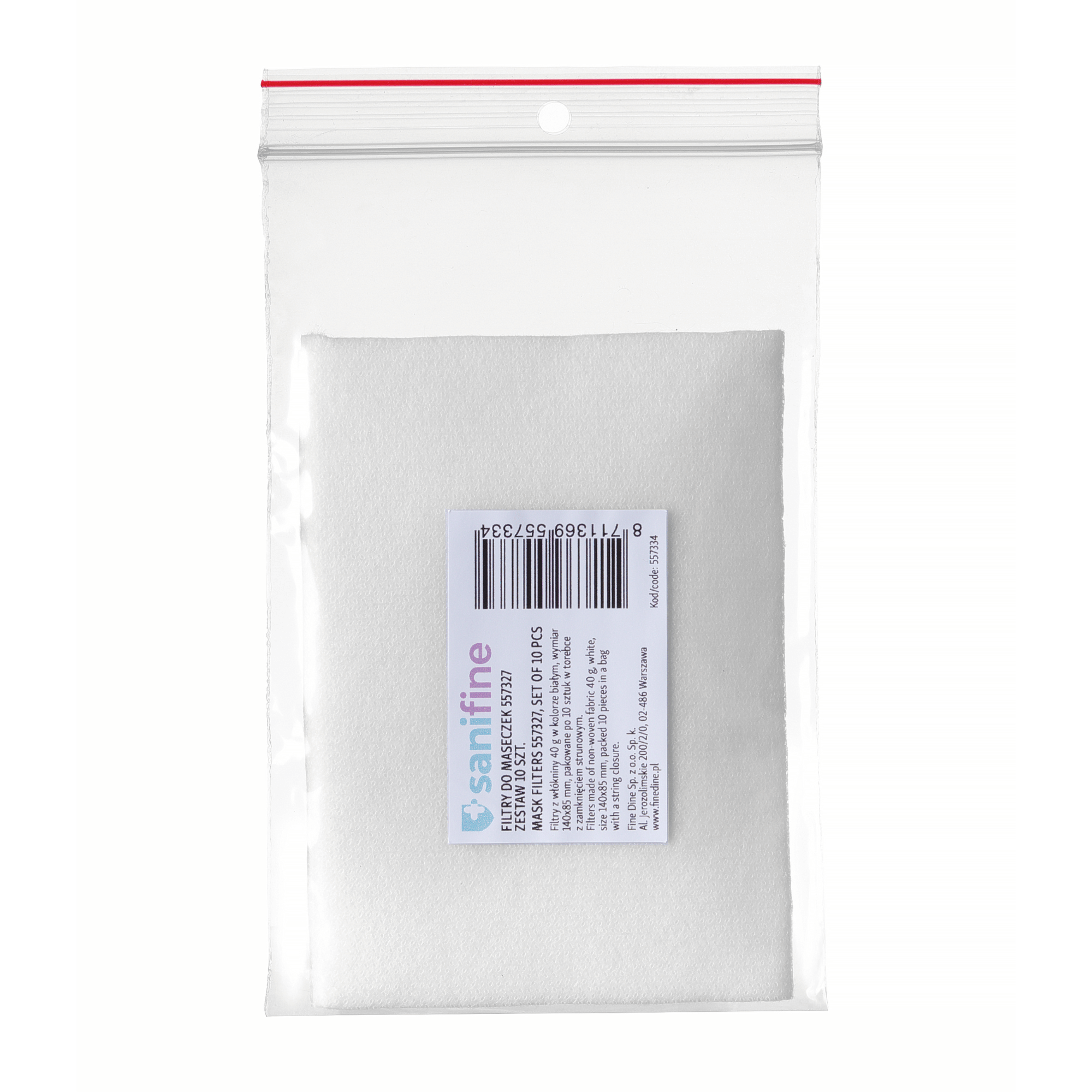 Filtry do 557327, 10 szt. –FD numer katalogowy: 557334