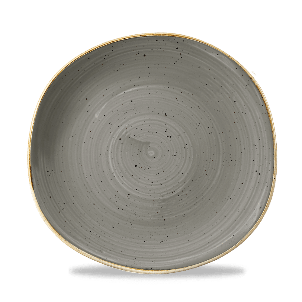Talerz płytki o organicznym ksztalcie Stonecast Peppercorn Grey 264 mm –FD numer katalogowy: SPGSOG101
