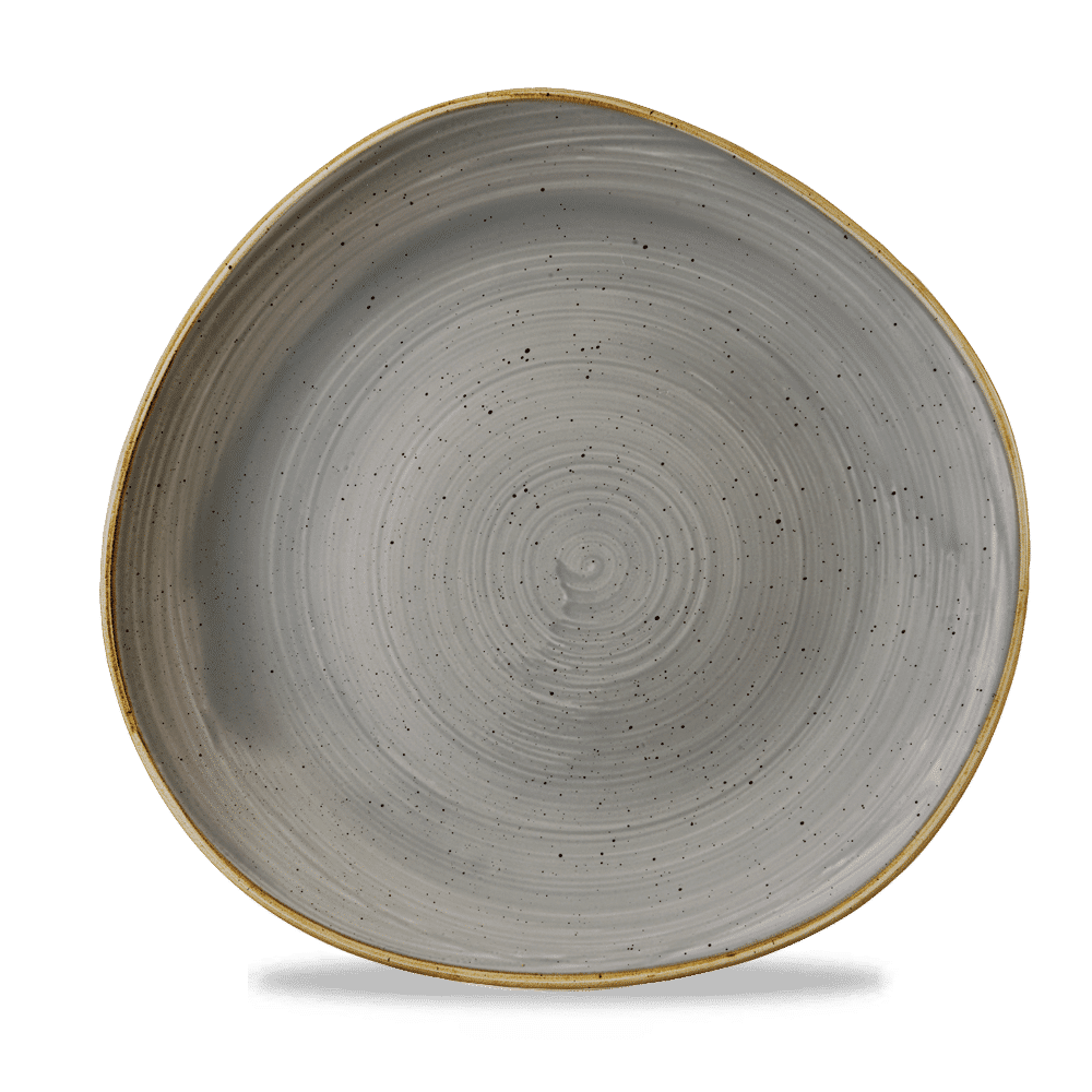 Talerz płytki o organicznym ksztalcie Stonecast Peppercorn Grey 286 mm –FD numer katalogowy: SPGSOG111
