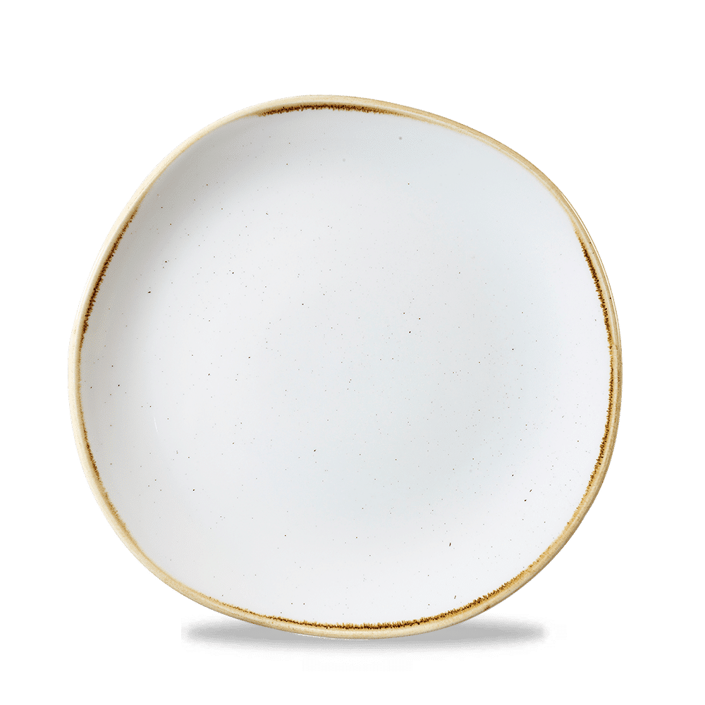 Talerz płytki o organicznym kształcie Stonecast Barley White 210 mm –FD numer katalogowy: SWHSOG81