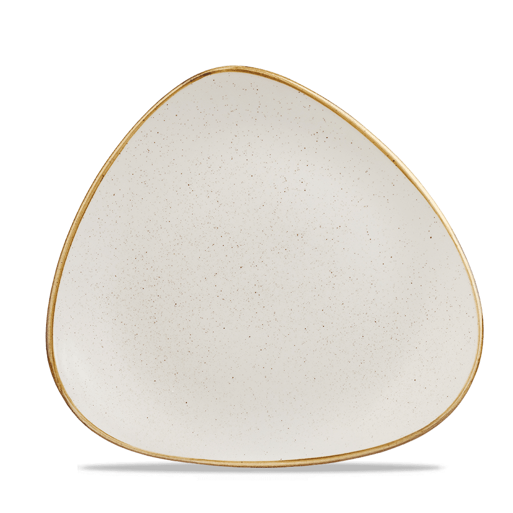 Talerz trójkątny Stonecast Barley White 229 mm –FD numer katalogowy: SWHSTR91