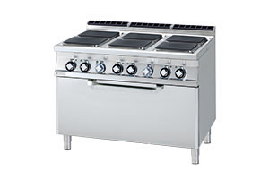 CFQ6-912 ET ﻿﻿Kuchnia ﻿z piekarnikiem elektryczna - numer katalogowy: Gastro CFQ6 - 912 ET