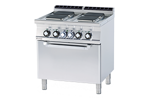 CFQ4-78 ET ﻿﻿Kuchnia elektryczna z piekarnikiem - numer katalogowy: Gastro CFQ4 - 78 ET