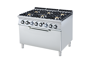 CF6-912 G ﻿﻿Kuchnia ﻿z piekarnikiem gazowa - numer katalogowy: Gastro CF6 - 912 G