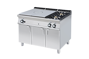 TP2-912 G ﻿﻿Kuchnia żeliwna z ﻿szafką gazowa - numer katalogowy: Gastro TP2 - 912 G