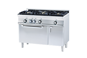 CF3-612 GEMV WOK ﻿﻿Kuchnia gazowa WOK z piekarnikiem elektrycznym - numer katalogowy: Gastro CF3 - 612 GEMV WOK