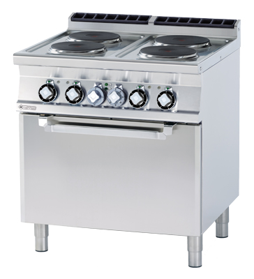 CF4-78 ET ﻿﻿Kuchnia ﻿z piekarnikiem elektryczna - numer katalogowy: Gastro CF4 - 78 ET